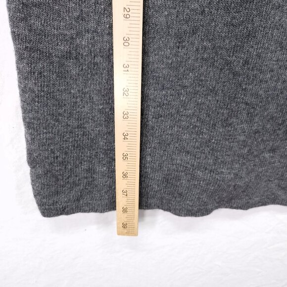 Bcbgmaxazria Wool Cashmere Sweater Dress Size Medium Cowl Neck Sleeveless Gray - Picture 4 of 11